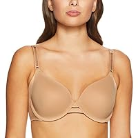 Calvin Klein Women's Invisibles Full Coverage Contour Bra, Bone, 12B