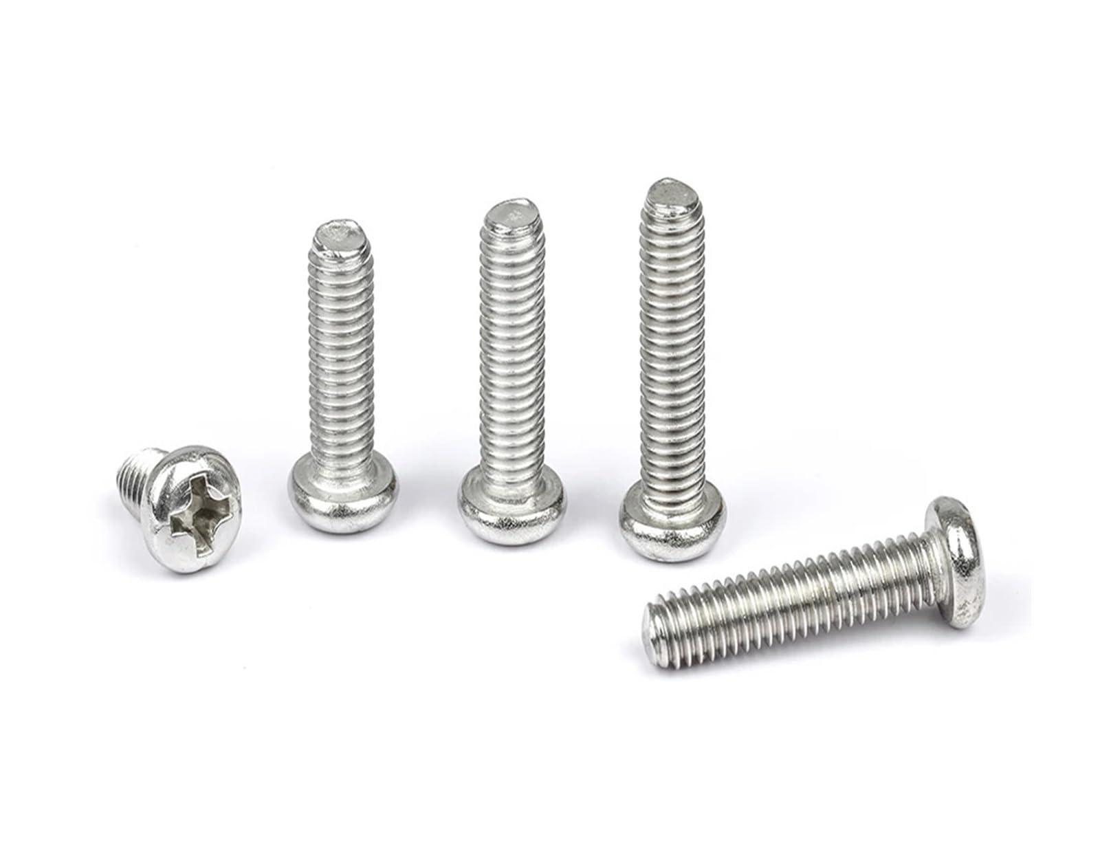 721 Pcs M3 M4 M5 Phillips Pan Head Machine Screws Kit with Nuts and Washers, Stainless Steel Fasteners Assortment(M3 M4 M5 721pcs)