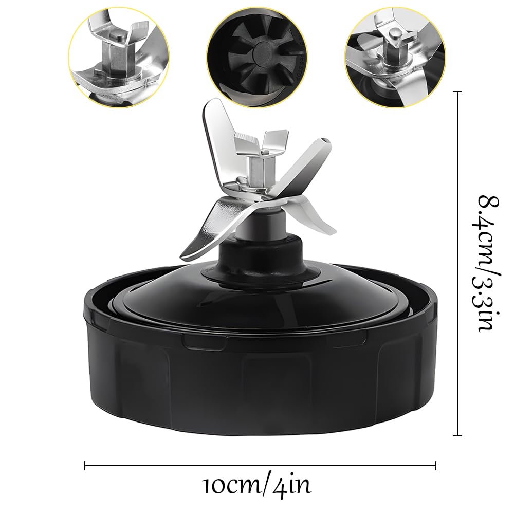 Cuchilla de repuesto para licuadora Ninja 7 aletas para montaje de cuchillas extractoras Ninja Pro, piezas de repuesto para licuadora, accesorios de exprimidor compatibles con Nutri Ninja Auto iQ
