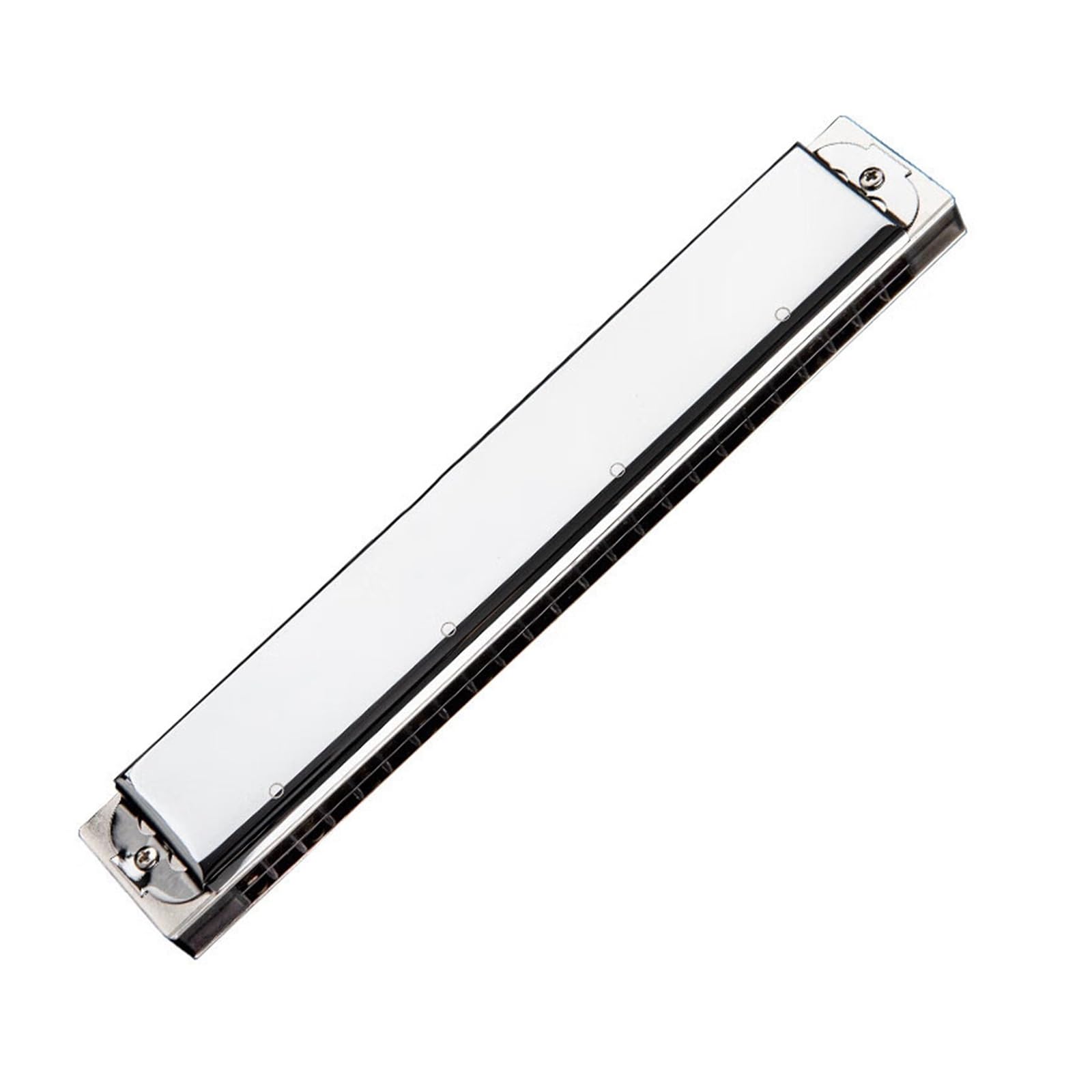 24 Hole Polyphonic Harmonica Bk Blue Adult Beginner Professional Musical Instrument Diatonic 10 Hole C Harmonica 24 silver