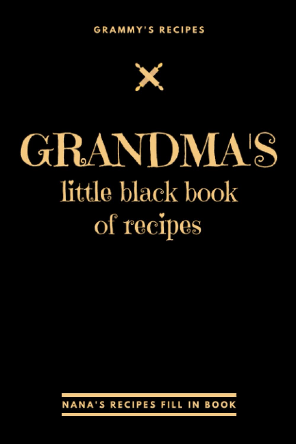 Grandma’s Little Black Book Of Recipes: Nanas Fill In Cooking Notebook, Grammys Interactive Recipe Journal.