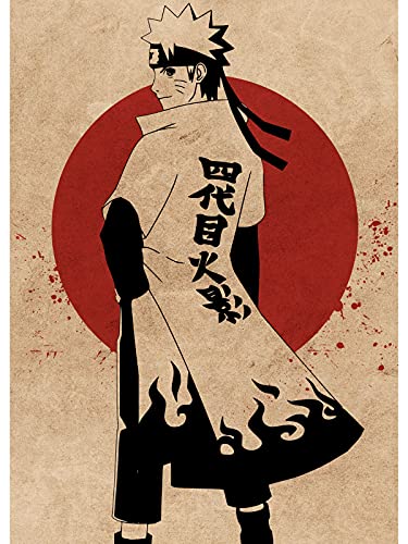 WowPosters - Póster vintage de Naruto (40 x 50 cm), diseño de Naruto