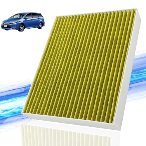 ウィッシュ エアコンフィルター 活性炭入り PM2.5対応 脱臭 抗菌 防カビ 花粉 抗ウィルス トヨタ ZGE20.21.22.25 H21.4~H29.10 交換用 車用 特殊5層構造 脱臭 適合品番 87139-52020 WeCar