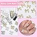 3D Bow Nail Charms and Gems, 60 Pcs Silver Gold Alloy Bowknot Nail Charms, 4 Colors Bows Acrylic Nail Art Charms Bows Nail Gems Charms for Nail Art DIY Decoration Accessories Crafts