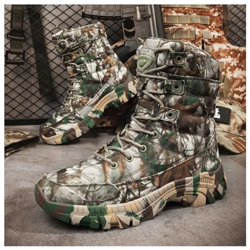 Military Boots for Men 8 Inches Lightweight Army Motorcycle Combat Boots4