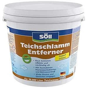 Söll 80632 TeichschlammEntferner 2,5 kg – hochaktive Klarwasserbakterien und Aktivsauerstoff entfernen Schlamm, Ablagerungen im Gartenteich Fischteich