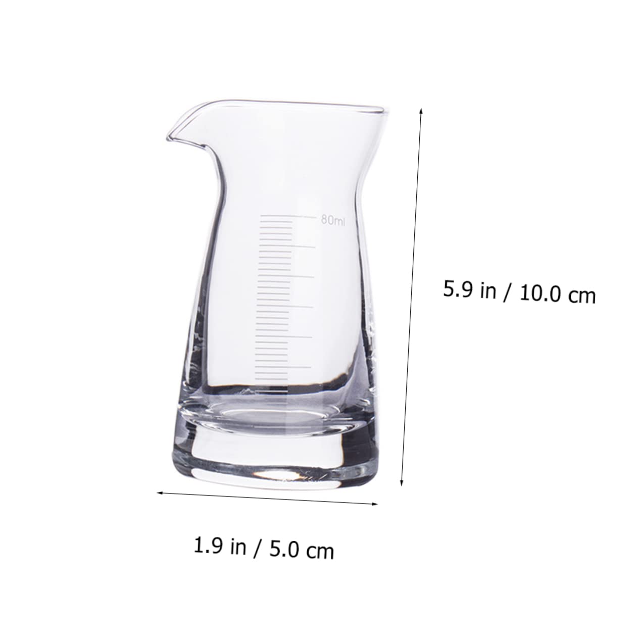 LABRIMP 6pezzi Bicchieri Graduati da Misuratori Liquidi con Scala Chiara per Bar e Cucina Accessori per Cocktail e Bevande