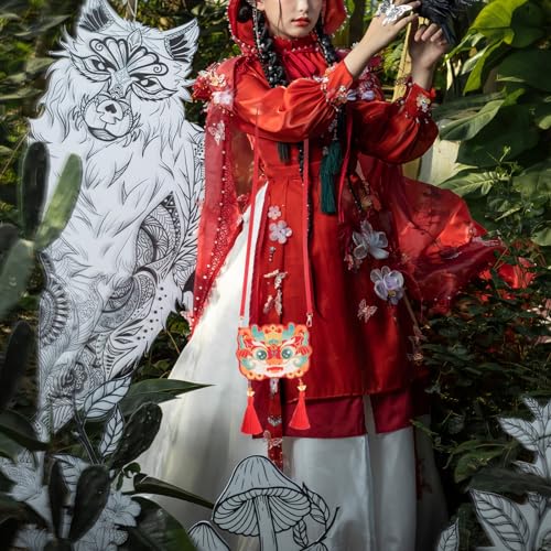 Embroidered Dragon Crossbody Bag for Women Traditional Chinese Style Cute Purse with Delicate Embroidery Sling Bag for Daily Use Festivals for Dragon Year Celebrations3