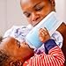 PopYum 9 oz Blue Anti-Colic Formula Making/Mixing/Dispenser Baby Bottles, 3-Pack with #2 Medium Flow Nipples, 260 ml, BPA-Free, Natural Latch