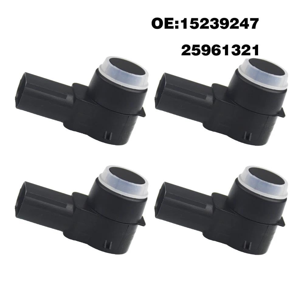 Capteur Stationnement pour Chevy pour Avalanche pour Silverado pour Suburban pour Tahoe 2006-2010 2011 2012 2013 2014 25961321 4 Pièces Capteur De Stationnement PDC Sonde Stationnement