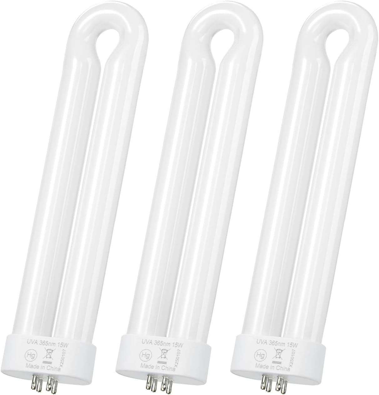 15-Watt Replacement Bulb with 4-Pin Base Compatible with Black Flag BB-15WHT BZ-15, BZ-20, for Flowtron BK-15D, for Stinger FP15, for TZ15, for B1515-4 /Hemiua T6 Pro and Most 15W Bulbs, 3 Pack