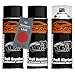 Produktbild TRISTARcolor Autolack Spraydosen Set für Karmann LA3S Amaryllisrot Metallic/Amaryllis Red Metallic Grundlack Basislack Klarlack Sprühdose 400ml