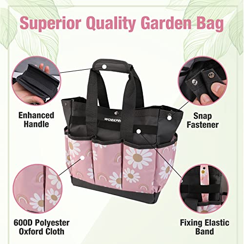 Tijeras de podar WORKPRO con bolsa de jardinería rosa miniatura 3