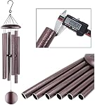 ASTARIN Wind Chimes Outdoor Deep Tone, 45 in Memorial Wind Chimes Large with 6 Heavy Tubes, Large Deep Tone Wind Chimes Outdoor for Garden Hanging Décor,Sympathy Gifts. Bronze