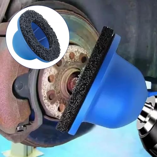 Radnabenschleifer, Kugelkopfschleifer, Nabenschleifer, Topfschleifer Radnabe, Reinigen Schleifen Entrosten 150mm für Felgenwechsel, Rostentfernung, Blau