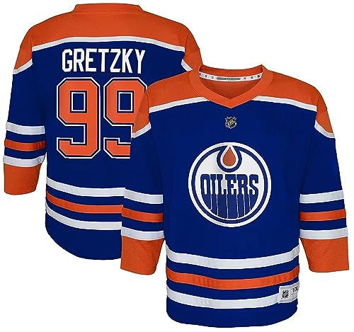 Outerstuff Youth Wayne Gretzky Edmonton Oilers Navy Replica Jersey - Imprinted (Small-Medium)