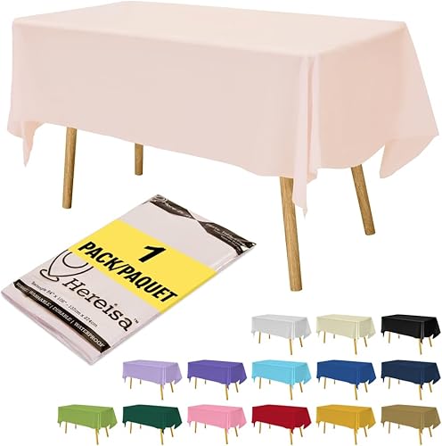 Miniatura 124 de Mantel desechable de alta calidad, paquete de 12, manteles de 54 x 108 pulgadas para fiestas, manteles decorativos para mesas rectangulares, mantel