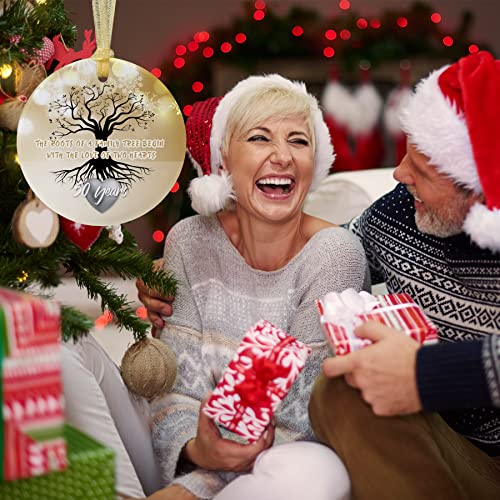 50Th Anniversary Wedding Ornament 2023 Christmas Hanging For Couple,50 Years As Mr And Mrs,Xmas Wedding Gift For Parents,Ceramic Ornament For 50Th Husband&Wife Married (2.9") #TOP2