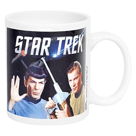 Pyramid Z868270 Star Trek Tasse Kirk & Spock Leonard Nimoy, William Shatner, Mehrfarbig