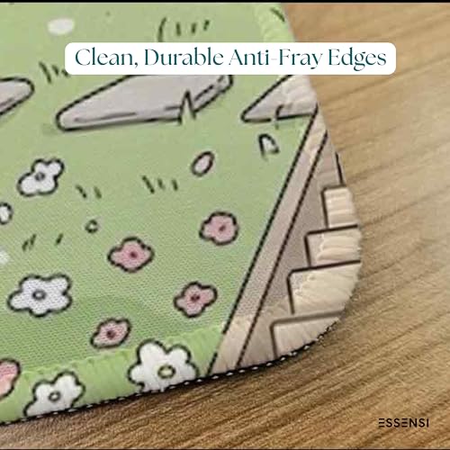 Image of Mouse Pad for Laptop & Desktop | 9x7 Inch Anti-Fray Stitched Edges | Non-Slip Rubber Base | Desk Setup Accessory for Students, Gamers & Professionals (Kawaii Dance)