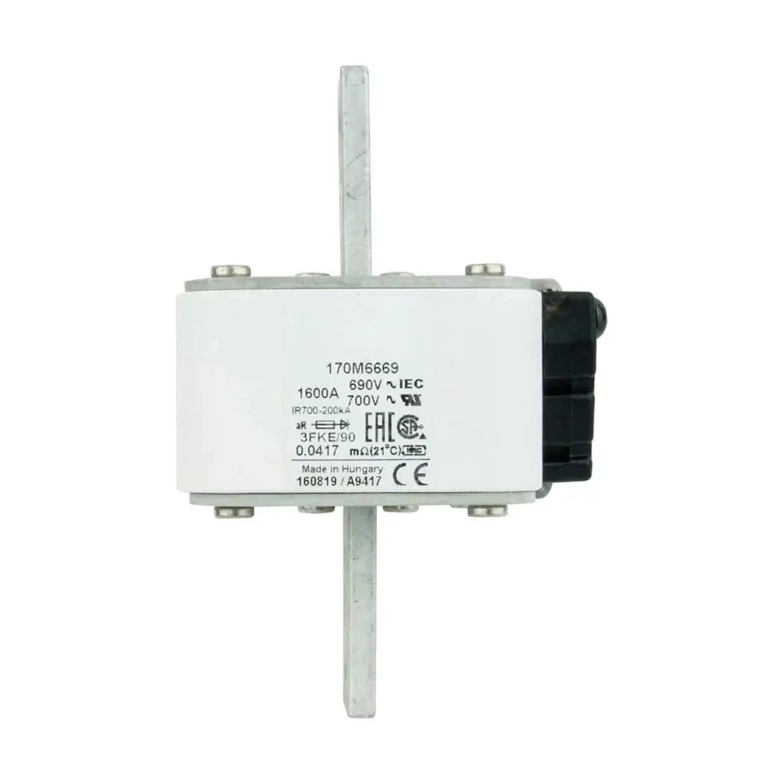 Fusible ultra-rapide 170M6660 pour onduleur industriel et redresseur de puissance