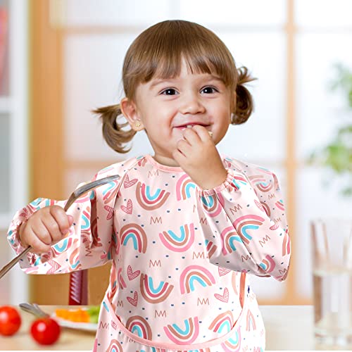 SYVOFOX 2 Pack Baby Weaning Bibs with Sleeves - Image 3