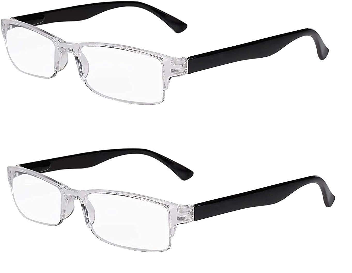 Eyewear World Transparent Reading Glasses For Men And Women 1.00 1.25 1.50 1.75 2.00 2.25 2.50 2.75 3.00 Reading Power Glasses For Men All Power Available Scratch Resistance Pack Of 2 (3.00) (B09CWND77Y) Amazon Price History, Amazon Price Tracker
