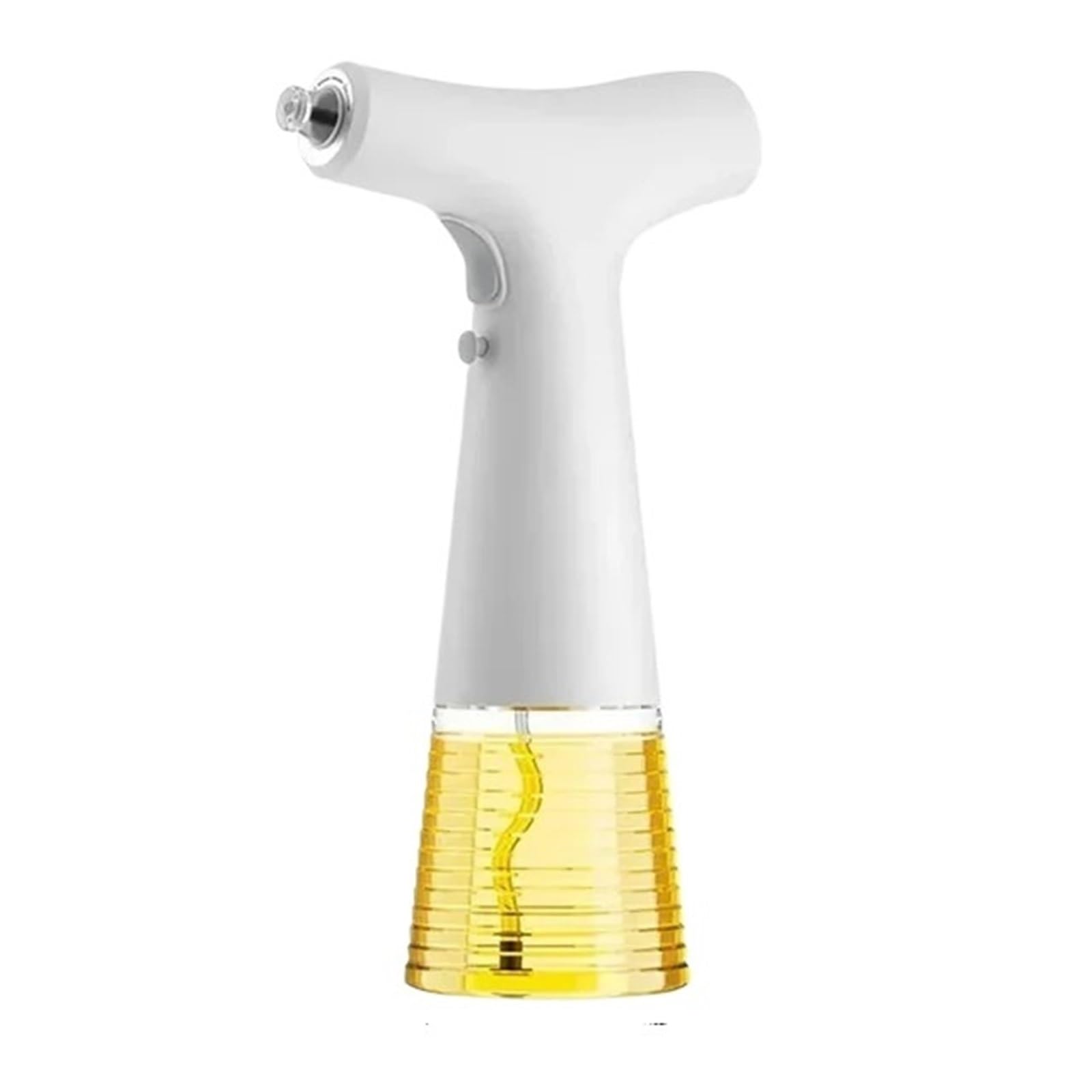 NGTFDCP Oil Dispenser, Electric Oil Spray Bottle Dispenser USB Charging Creative Soy Sauce Jar Vinegar Storage For BBQ Kitchen Sprayer for Air Fryer, Salad(White)