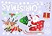 Christmas Decorations Window Clings Large Stickers for Glass(Size of Santa Claus is 7.5in.), Xmas Decor Decals Holiday Snowflake Reindeer Snowman Christmas Tree Stocking, Party Supplies Gift Idea