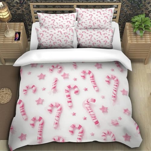 Parure de lit microfibre king size supérieure parure douce imprimé 3D festive - 5