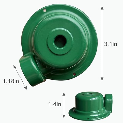 Miniatura 2 de Rociadores de riego, rociador de metal para patio y jardín, sistema de riego de agua resistente de 360 grados para riego de áreas pequeñas a