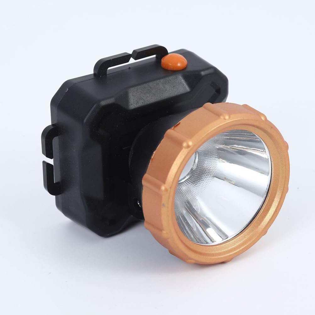 Akumulatorowa latarka czołowa górnicza, przenośna mini lampa górnicza, regulowany pałąk, wiele trybów oświetlenia, nadaje się do wędkowania, biwakowania, turystyki pieszej