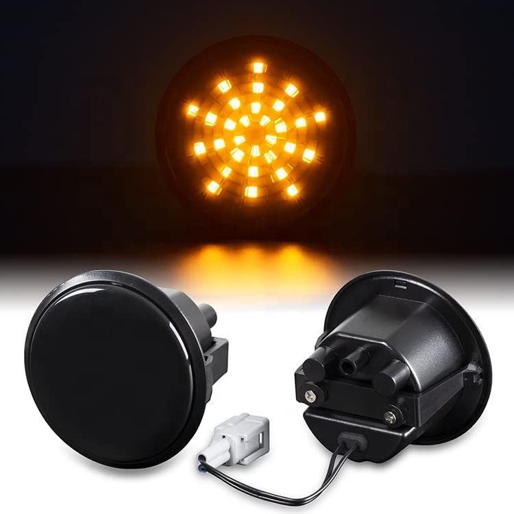 Recambo Indicatori di direzione laterali a LED con omologazione E, Plug & Play, Canbus, senza errori, indicatori di direzione SMD compatibili con Jeep Renegade, anno di costruzione dal 2014, vetro