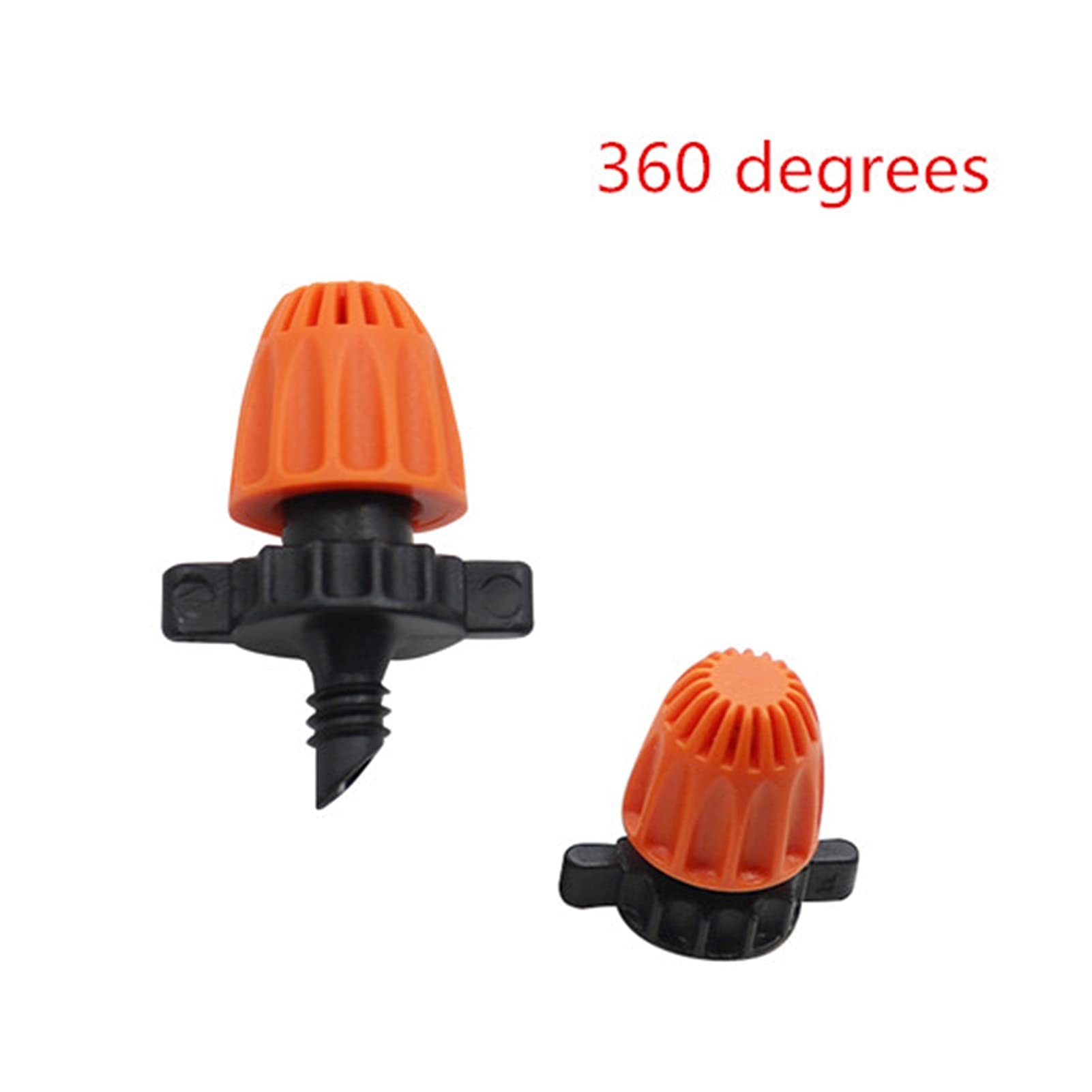 Sistema di irrigazione for irrigazione a prato da giardino 200 pezzi di ugello a rifrazione a striscia filettata da 4 mm Angolo di spruzzo 90/180/360 Sprinkler for irrigazione a goccia da giardino ( C