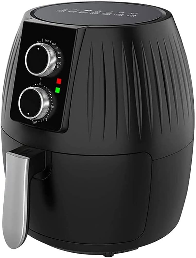Electric Air Fryer + Oven Cooker with Temperature Control Non-Stick Fry Basket Auto Shut Off Feature 1300-Watt 5.5L Black