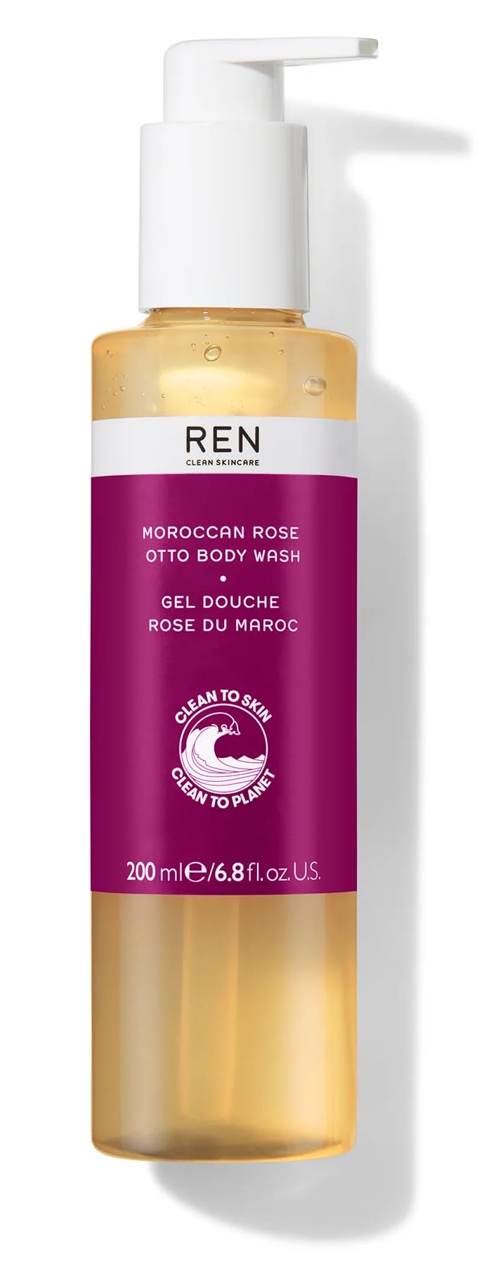 REN CLEAN SKINCARE Moroccan Rose Otto Body Wash 200 ml, Multicolor