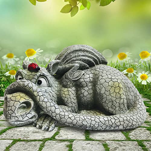 Ct Discount Store Indoor Outdoor Dragon Statue For Home Decoration (Ladybug On The Head) #TOP3