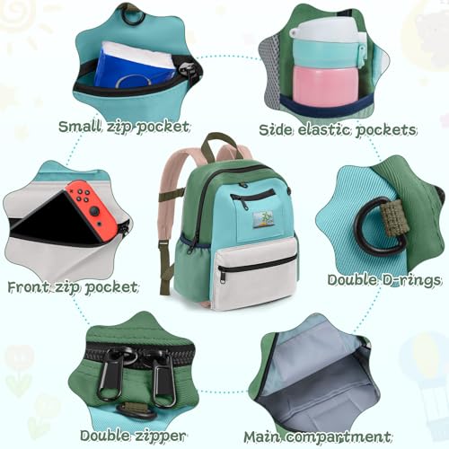 Image of Toddler Backpack for Boys Girls 2-4, Kids Backpack Preschool Kindergarten Daycare Backpacks, 12.2 inch H