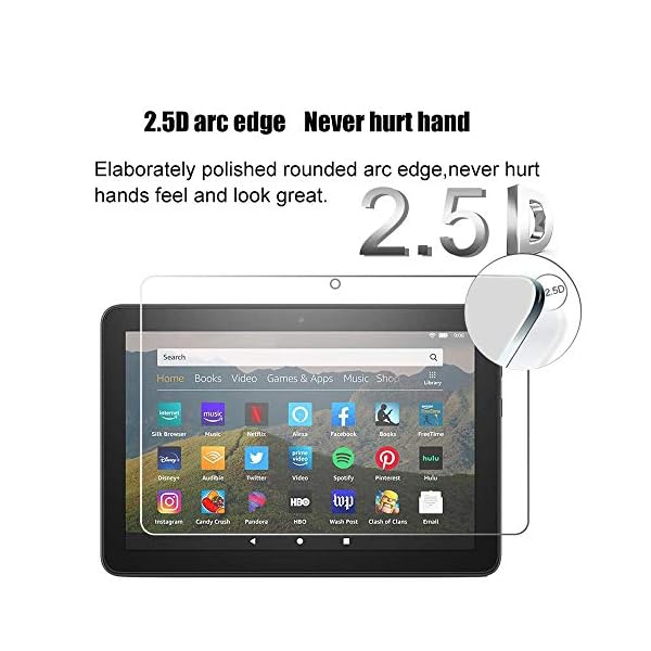 Ecoye[2 Stück Kompatibel mit Fire 10 2021/10 Plus 2021/10 Kids Pro 2021(11. Generation) Tablet Panzerglas Schutzfolie… – Bild 3