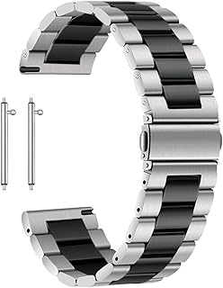 Antfly Metal Watch Strap, 20 mm, Stainless Steel Strap for Watch, Quick Release Watch Straps Replacement for Men and Wome...