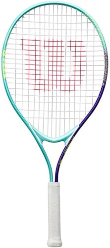Wilson Intrigue Jr 25 - Raqueta de tenis, color verde y azul