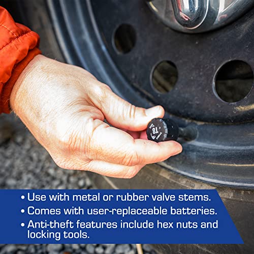 Tst 507 Tire Pressure Monitoring System With 10 Cap Sensors And Color Display For Metal/Rubber Valve Stems By Truck System Technologies, Tpms For Rvs, Campers And Trailers #TOP4