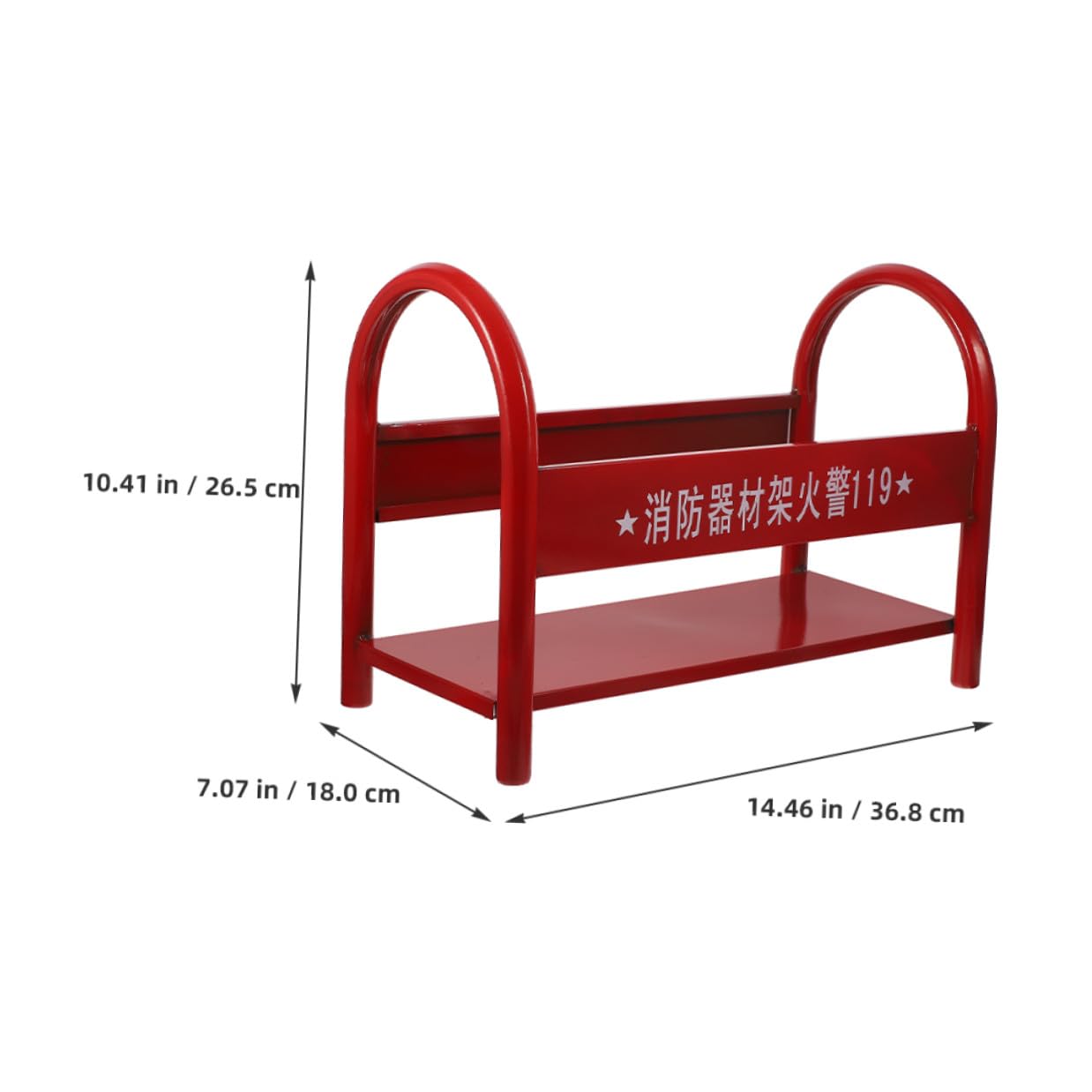 Soporte de Suelo Reforzado para Extintor de Polvo Rojo 4 Kg Base Metálica para Almacenamiento Seguro de 2 Extintores Estante Resistente para Organización y Uso Seguridad contra