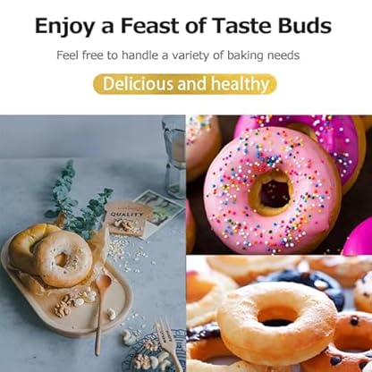2600 Stück/h Kommerzielle Mini-Donut-Maschine mit 6 Reihen, Temperatur, Zeit, Größe, Süße-einstellfunktion, Automatischem Umdrehen, 304-Edelstahl-donut-maschine für Restaurants Und Bäckereien – Bild 5