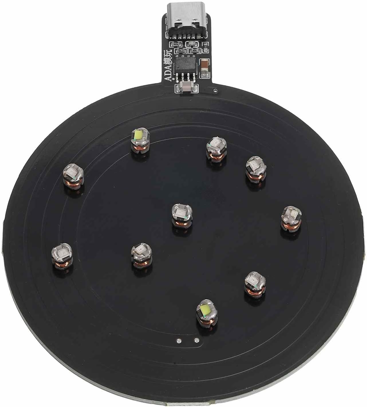 MECCANIXITY 5V 70mm Long Distance Wireless LED Coil Inductive Induction, Light Wireless Charging Module, with 78mm Dia Inductive PCB, 10 PCS 3x2.8x3.2mm