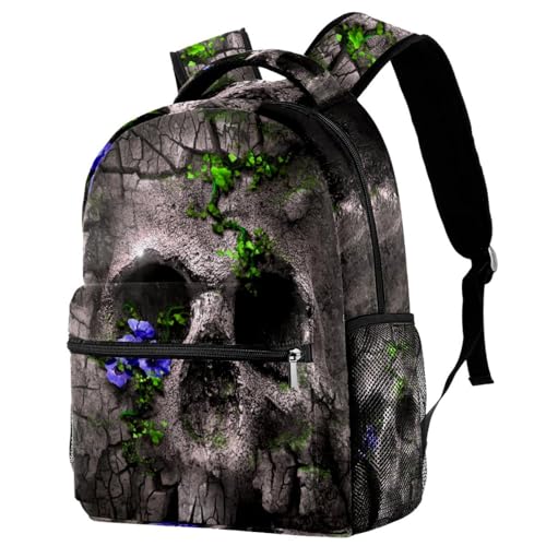 Sac à dos pour ordinateur portable crâne sac de voyage homme femme