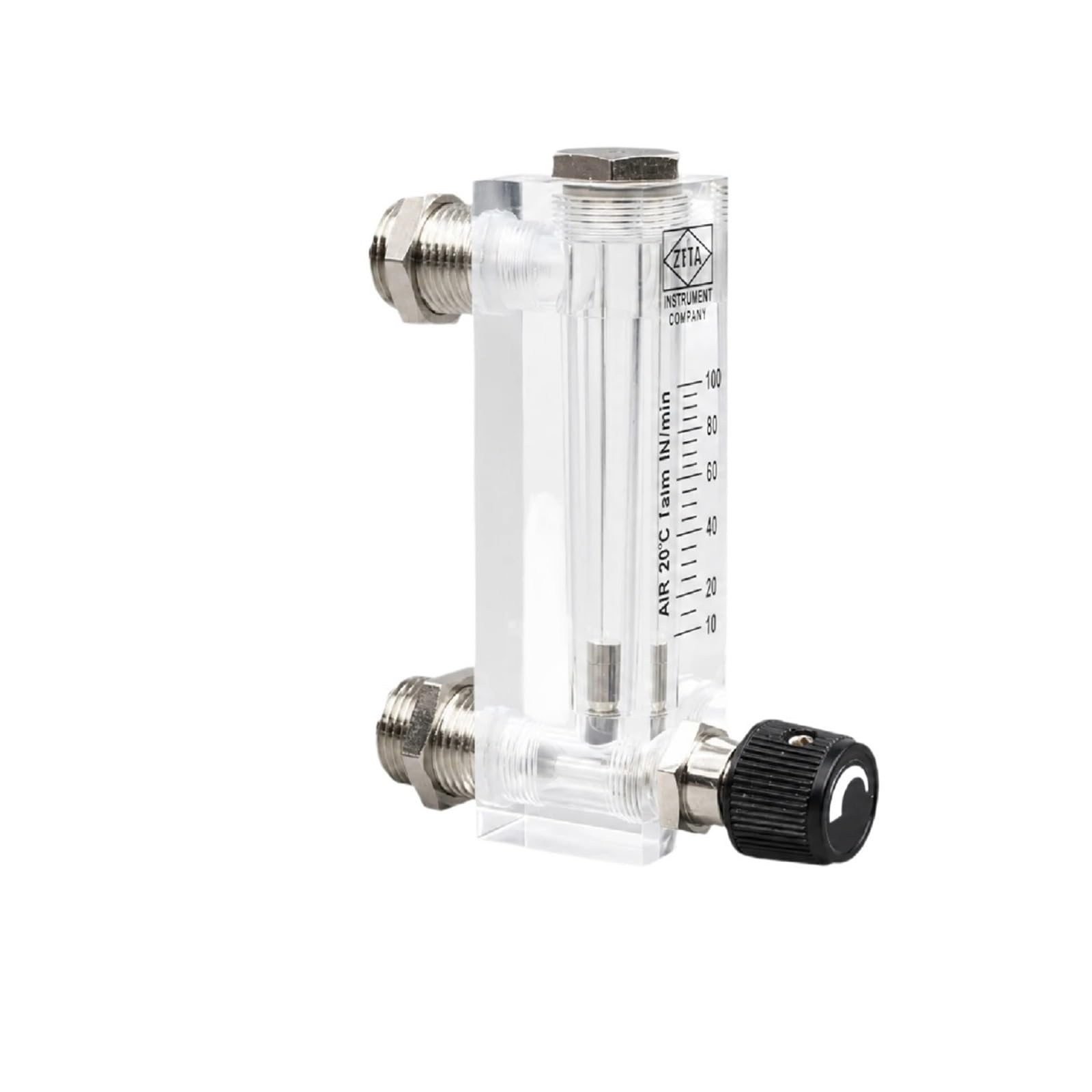 LZM-6T Medidor de Flujo rotámetro Panel acrílico Líquido pequeño 6-1000 ml(Liquid 16-160ml-min)