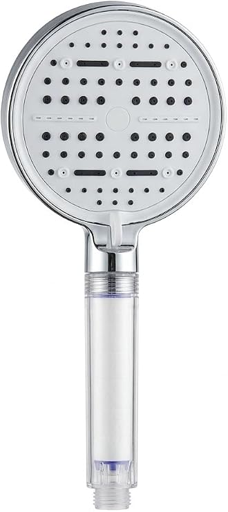 Mayaglory Multi 6 Fonksiyonlu Spa Etkili Filtreli Duş Başlığı Yüksek Basınçlı Su Tasarruflu Klor ve Kireç Önleyici El Duşu, Handshower (Art Deco) [Enerji Sınıfı A++]