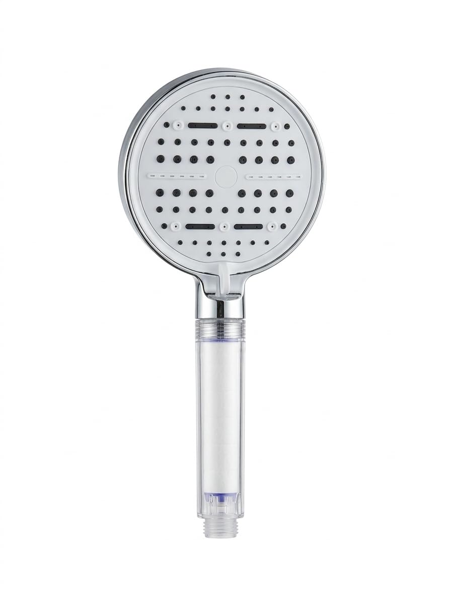 Mayaglory Multi 6 Fonksiyonlu Spa Etkili Filtreli Duş Başlığı Yüksek Basınçlı Su Tasarruflu Klor ve Kireç Önleyici El Duşu, Handshower (Art Deco)