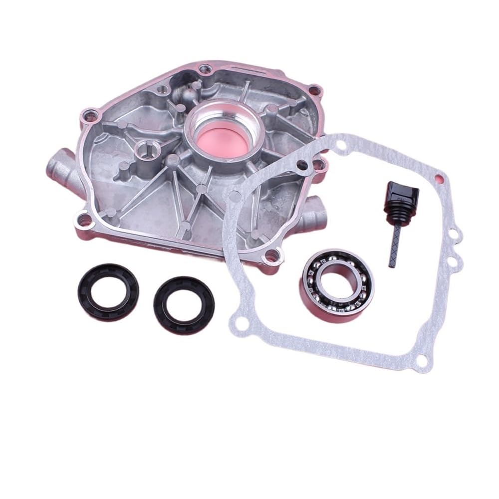 Junta Protectora del cárter Compatible con Honda GX160 GX200 GX 160 200 5.5HP 6. Varilla de Nivel del Sello de Aceite del cojinete del cigüeñal, Pieza del Motor del cortacésped